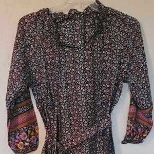BOHO min dress, long sleeve